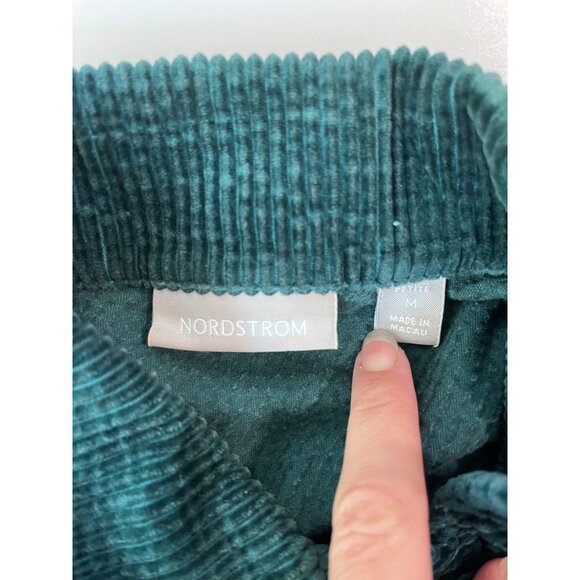Nordstrom Green Corduroy‎ Jacket With Button Front & Pockets Size M - Picture 6 of 11